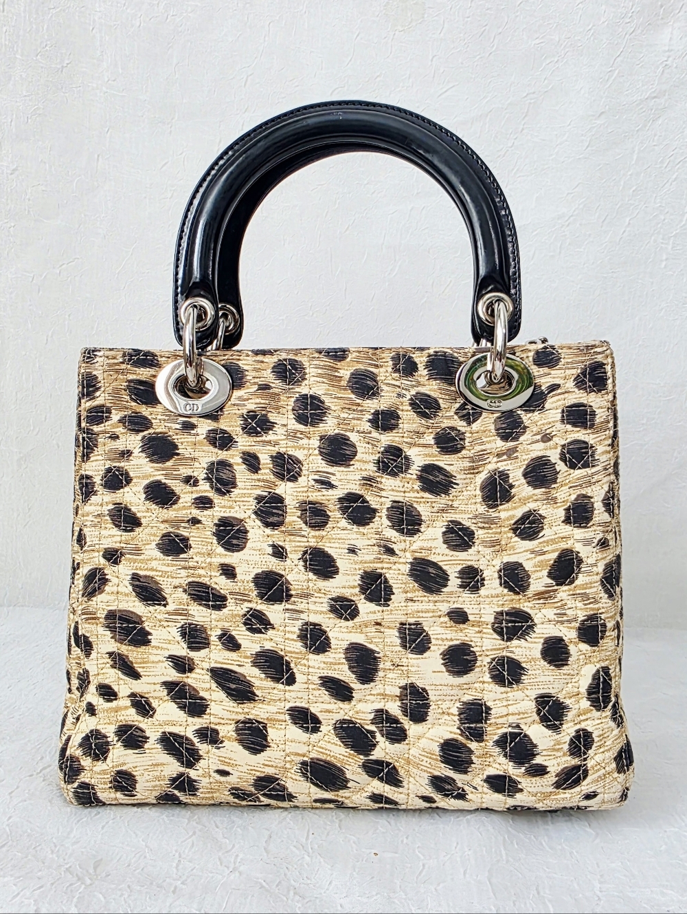 Auth Dior Lady Dior Medium Print Medium Bag - Picture 2 of 13